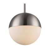 Dahlia Mid Century Modern Glass Globe 1-Light Pendant Fixture