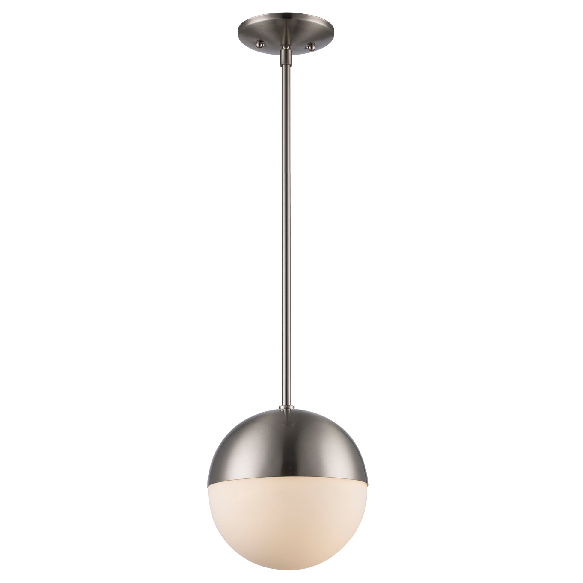 Dahlia Mid Century Modern Glass Globe 1-Light Pendant Fixture