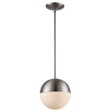 Dahlia Mid Century Modern Glass Globe 1-Light Pendant Fixture