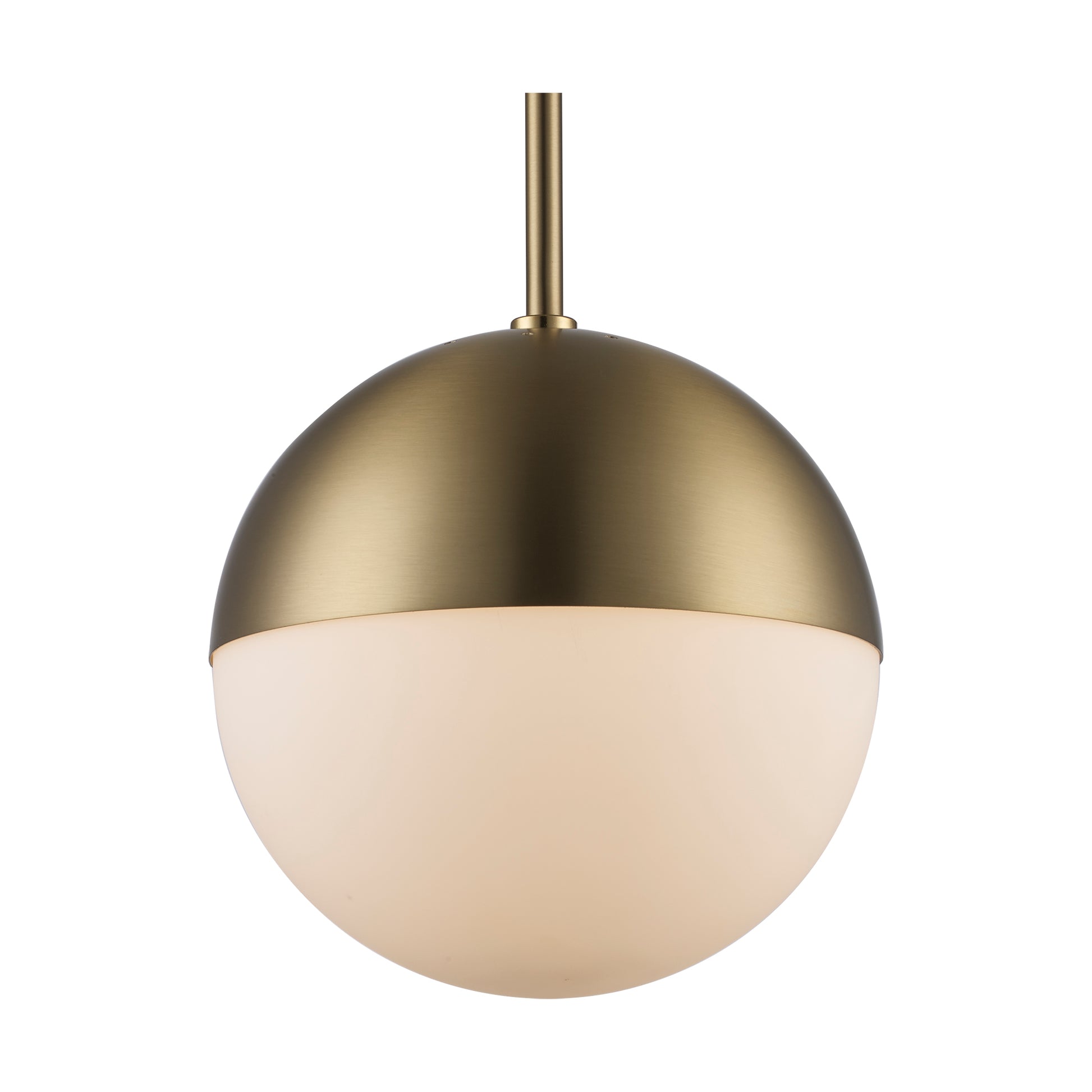 Dahlia Mid Century Modern Glass Globe 1-Light Pendant Fixture
