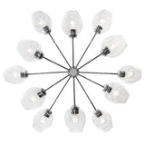 Clusters Mid Century Modern 12-Light Sputnik Globe Chandelier 