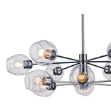 Clusters Mid Century Modern 12-Light Sputnik Globe Chandelier 