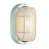 Aria 11" Oval Outdoor Wall Lantern - Exterior Bulkhead Fixture