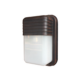 Mesa II Modern Rectangular 10" Downlight Outdoor Wall Lantern - Exterior Bulkhead Fixture