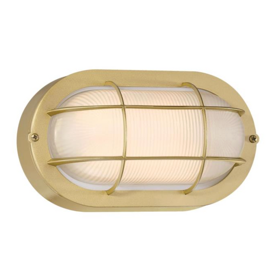 Dimmable LED Modern Oval Outdoor Wall Lantern - Exterior Bulkhead Fixture
