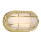 Dimmable LED Modern Oval Outdoor Wall Lantern - Exterior Bulkhead Fixture