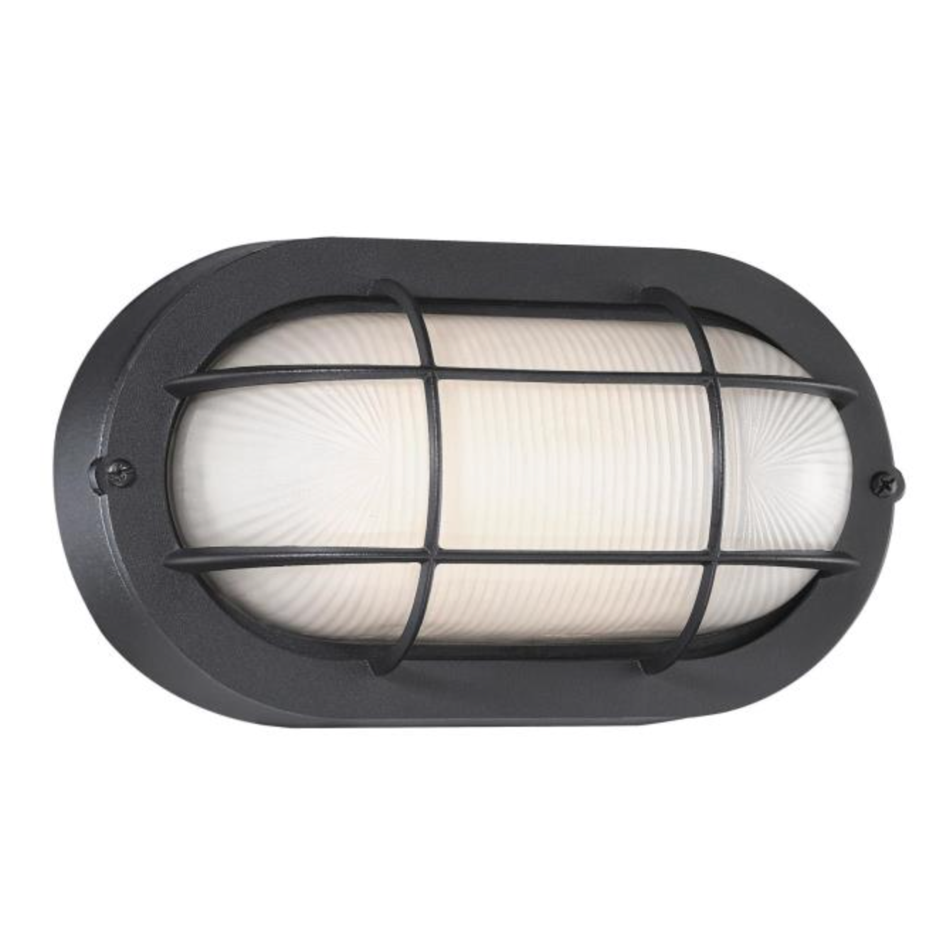 Dimmable LED Modern Oval Outdoor Wall Lantern - Exterior Bulkhead Fixture