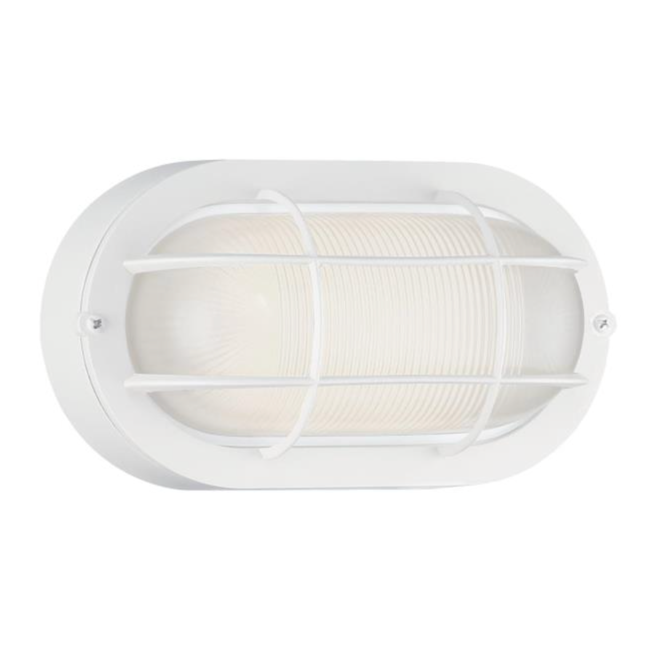 Dimmable LED Modern Oval Outdoor Wall Lantern - Exterior Bulkhead Fixture