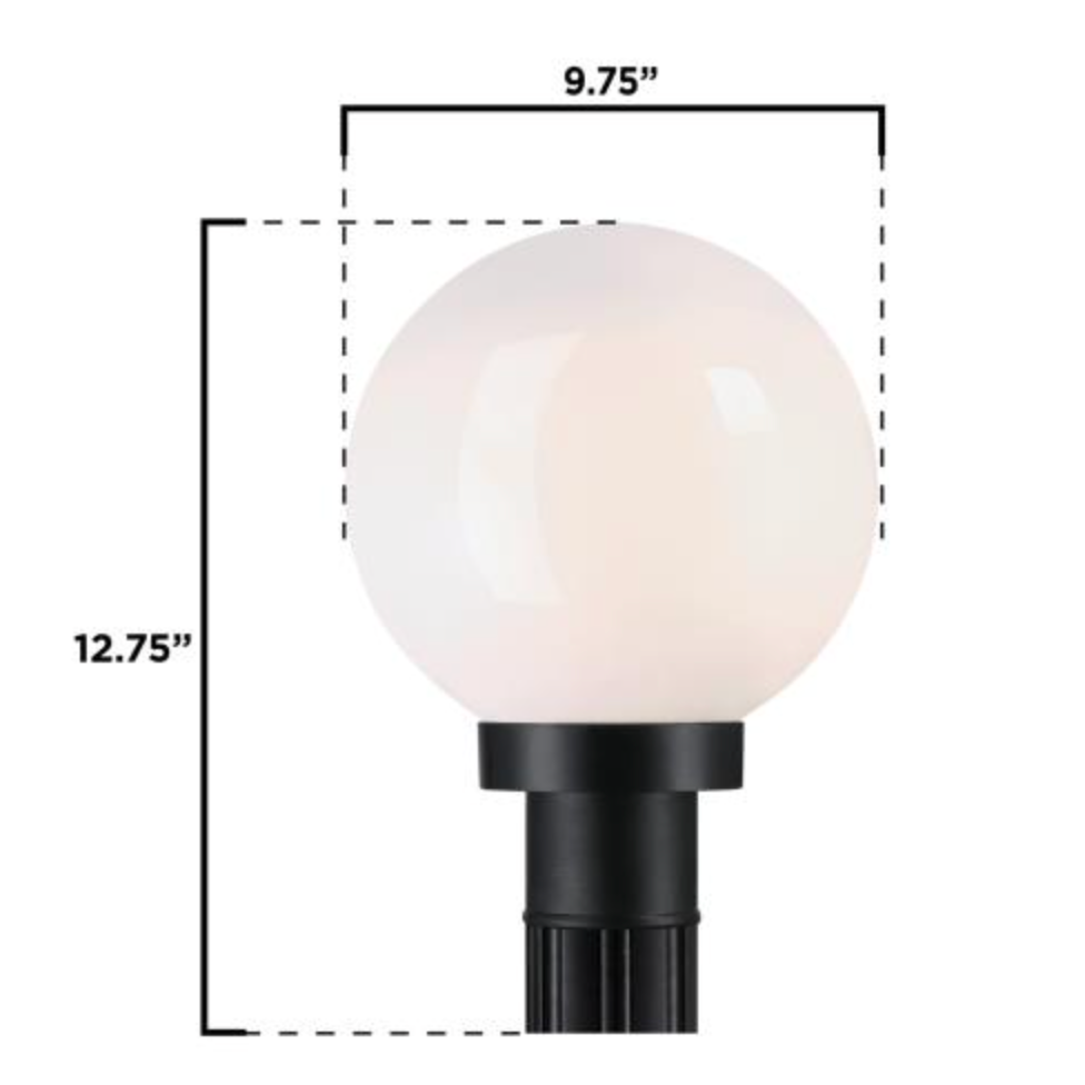 Exterior Post Mount Globe Light