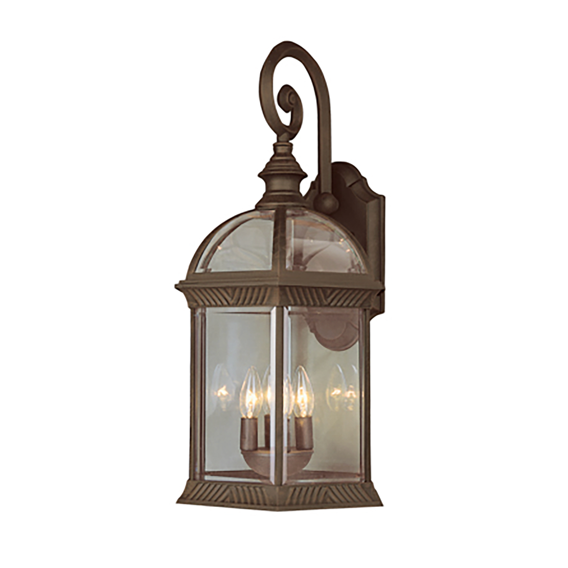Botanica II Oversized Large Outdoor Carriage Lantern Wall Sconce Light