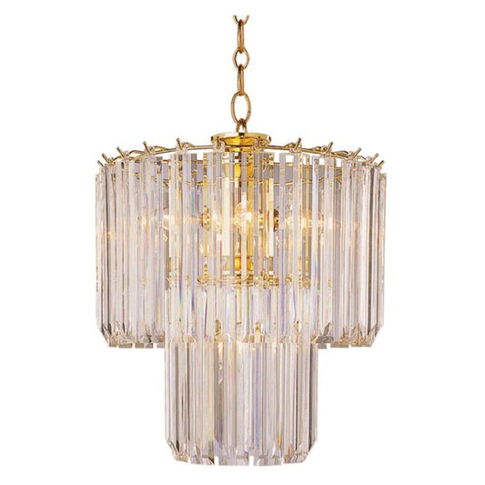 5-Light Tiered Acrylic Chandelier