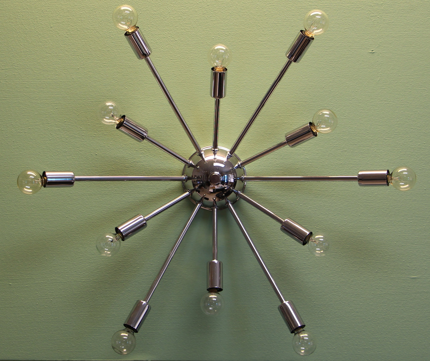 24" Midround Sputnik Wall Sconce Light Chrome