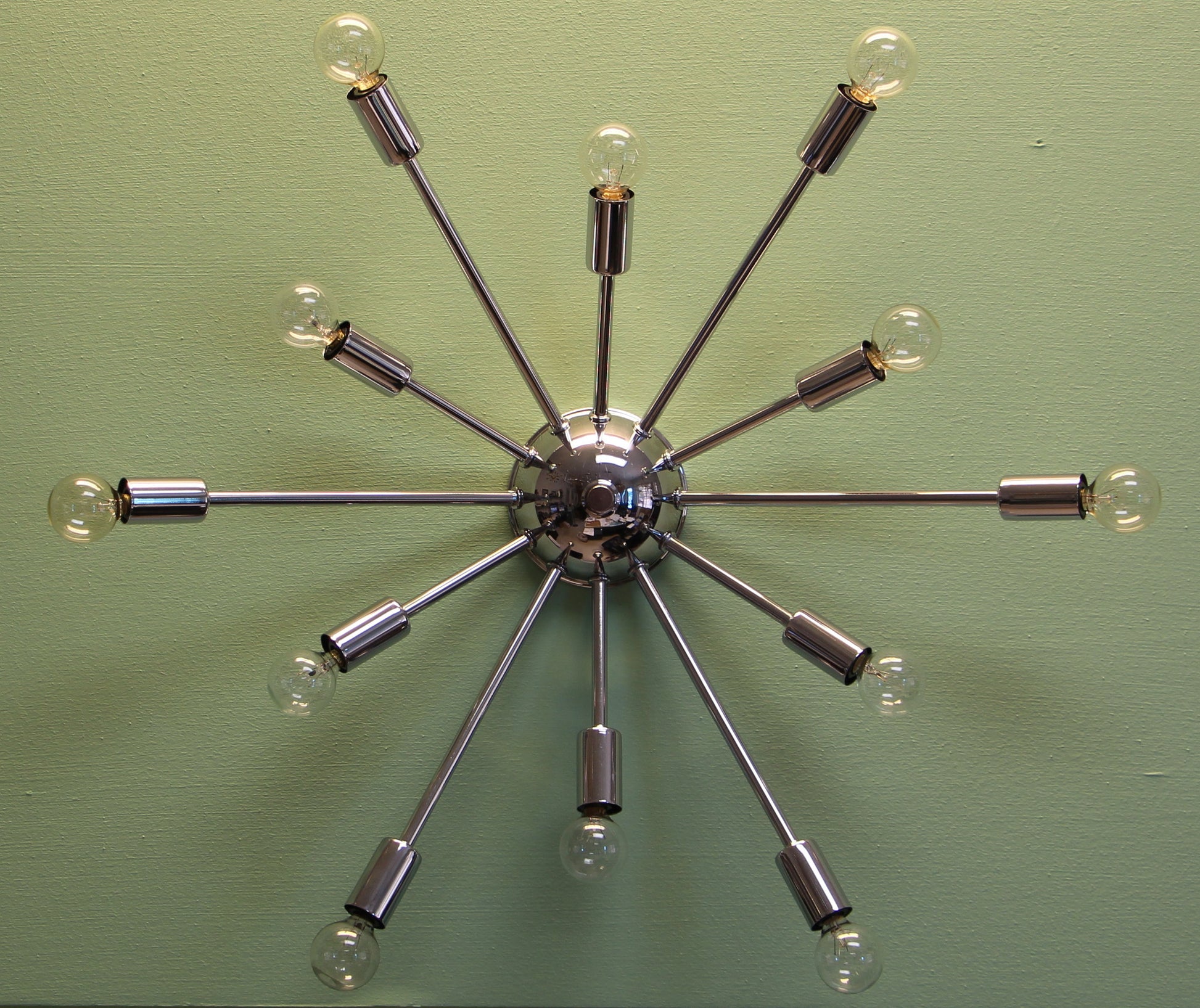 24" Midround Sputnik Wall Sconce Light Chrome