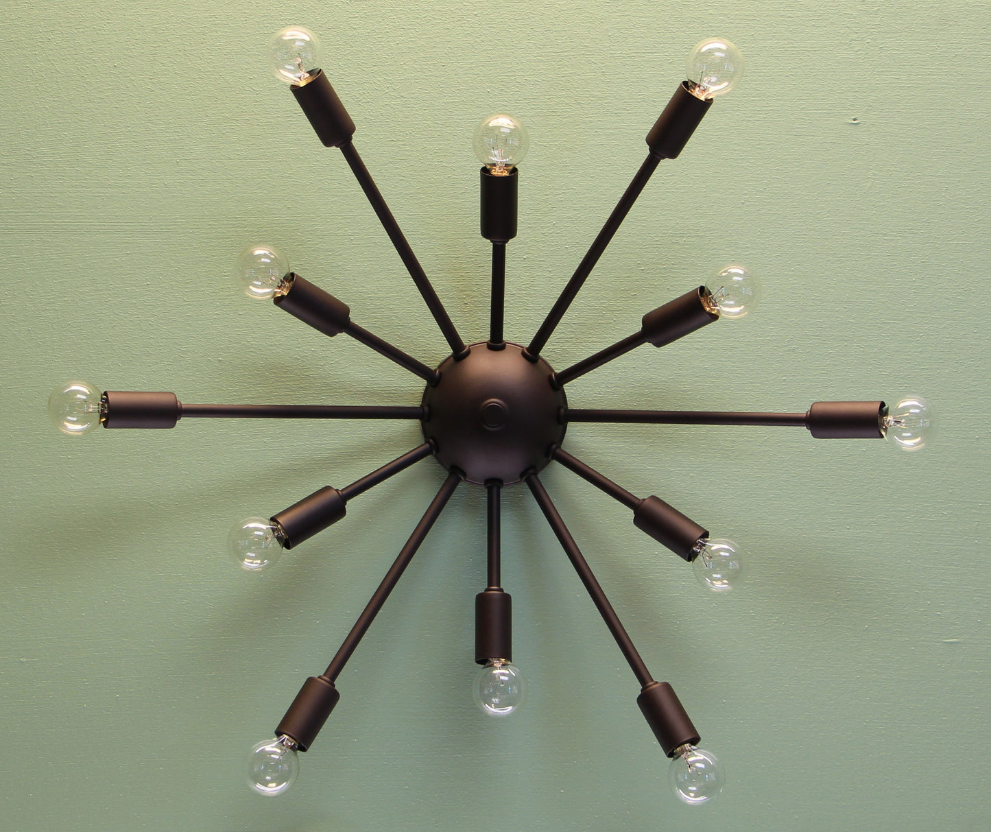 24" Midround Sputnik Wall Sconce Light Rubbed Bronze