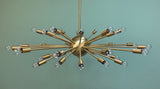 36" 36-light Sputnik Chandelier in Satin Brass by Practical Props