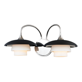 Barron Double Wall Sconce in Polished Nickel by Hudson Valley