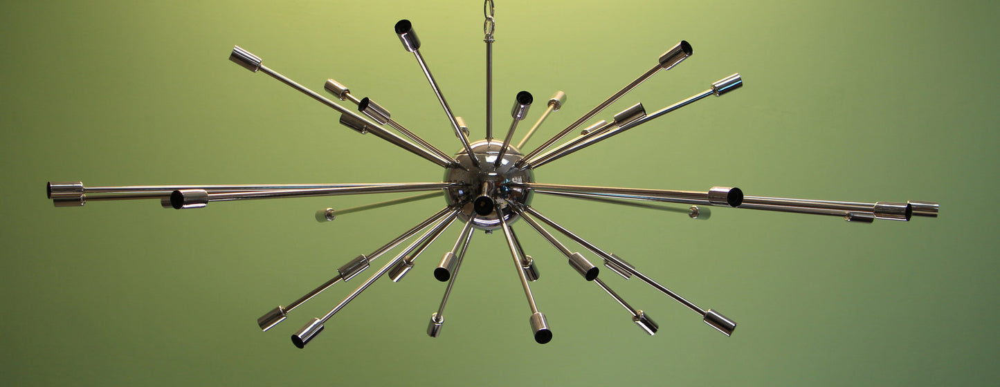 57" Sputnik Chandelier Midcentury Modern Pendant Atomic