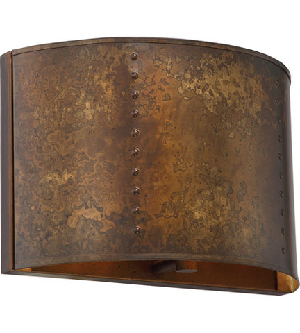 Kettle Industrial Weathered Brass Wall Sconce by Nuvo Lighting