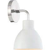 Sloan 1-Light Modern Vanity Wall Sconce with Metal Shade