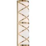 Sylph 4-Light Modern Vanity Wall Sconce by Nuvo Lighting - Burnished Brass - 60-6844
