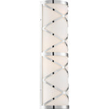 Sylph 4-Light Modern Vanity Wall Sconce by Nuvo Lighting - Polished Nickel - 60845