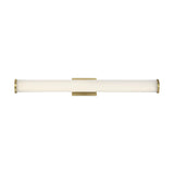 Lena 36" LED Brushed Brass Vanity Wall Sconce by Nuvo Lighting - Mid Century Modern Lighting by Practical Props