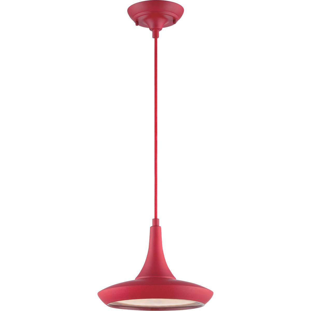 Fantom LED Retro Adjustable Pendant Light - Red