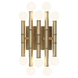 Meurice Modern 10-light Wall Sconce by Johnathan Adler in Modern Brass