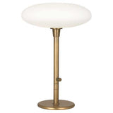 Ovo Modern Mushroom Globe Table Lamp by Rico Espinet - Aged Brass or Polished Nickel 