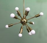 Baby Midround Sputnik Chandelier Polished Brass