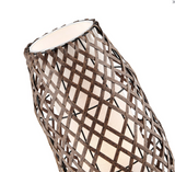 Baran Rattan Outdoor Wireless Table Lamp - Waterproof, Rechargeable and Dimmable LED Lamp - Midcentury Modern Lighting by Practical Props