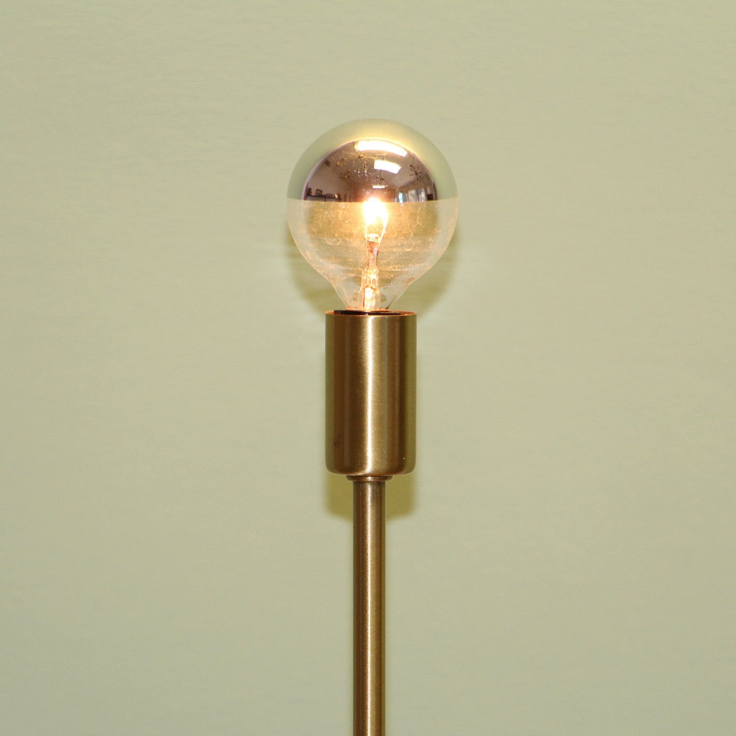 Half-Chrome Mirrored 25W G16 Lightbulbs E12 Candelabra Base