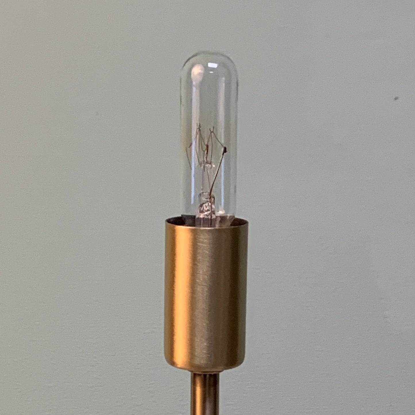 T6 Clear Tube Bulb E12 Candelabra-Base Lightbulb