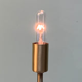 T6 Clear Tube Bulb E12 Candelabra-Base Lightbulb