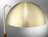 Clouseau Antique Brass and Walnut Floor Lamp by Lite Source