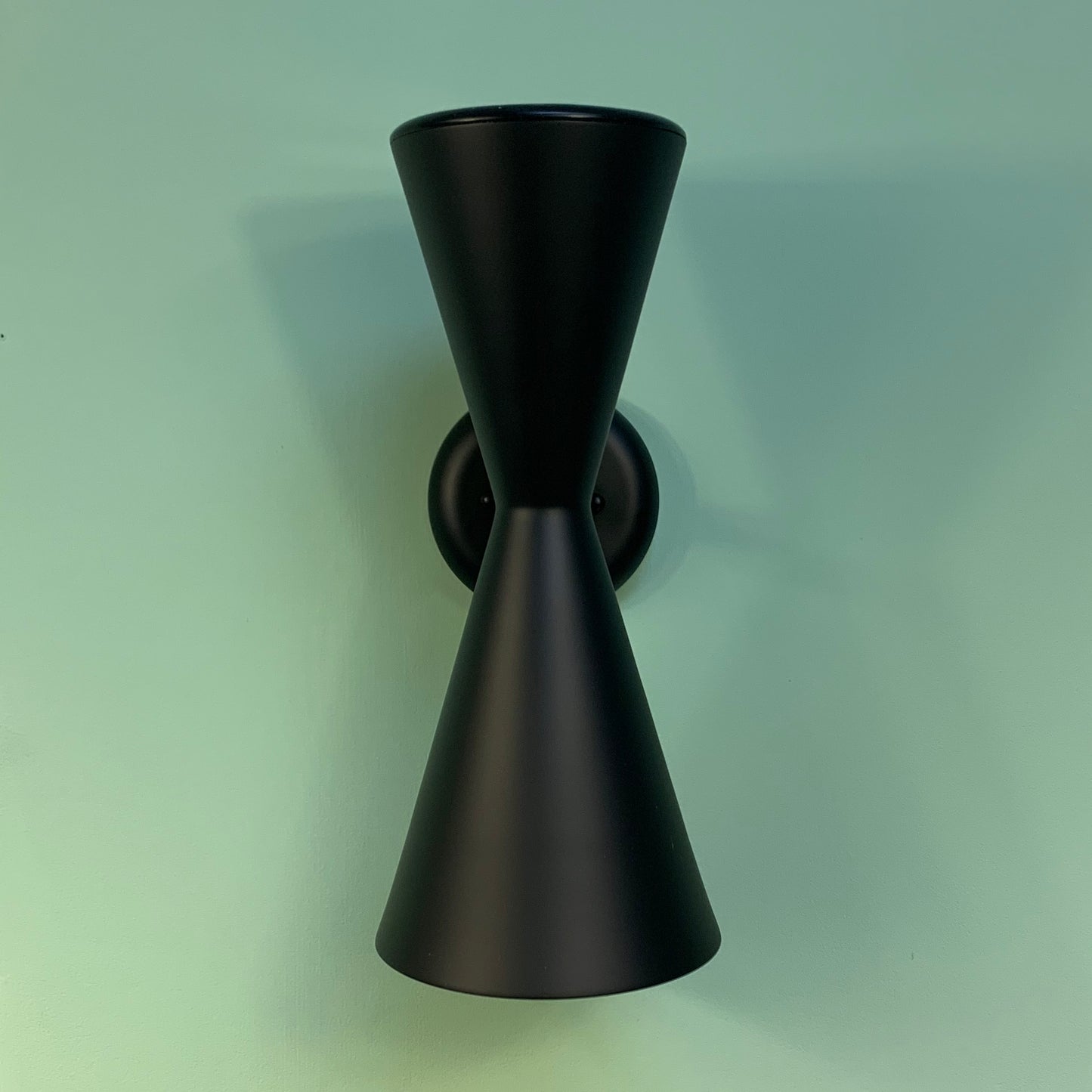 Exterior Hourglass Bowtie Light - Midcentury Outdoor Wall Sconce by Practical Props
