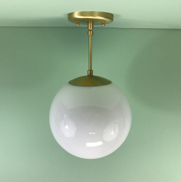 10" Glass Globe Pendant