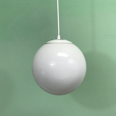 Midcentury Modern Classic Opal Glass Globe Pendant Light