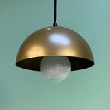 Modern Half-Dome Pendant Light in Sun Gold by Practical Props