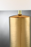 Jacoby Metallic Gold Table Lamp with Linen Shade by Lite Source