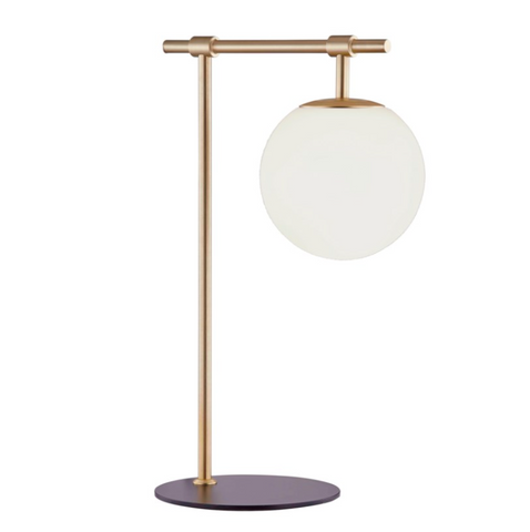 Lencho Modern Brass Globe Table Lamp by Lite SourceLencho Modern Brass Globe Table Lamp by Lite Source - Brushed Brass