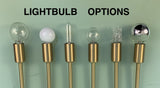 Lightbulb Options for Sputnik Chandeliers by Practical Props
