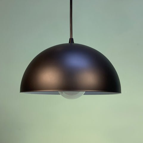 Modern Half-Dome Pendant Light in Black by Practical Props