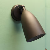 Remcraft 1076 Single Bullet Exterior Wall Sconce Rubbed Bronze