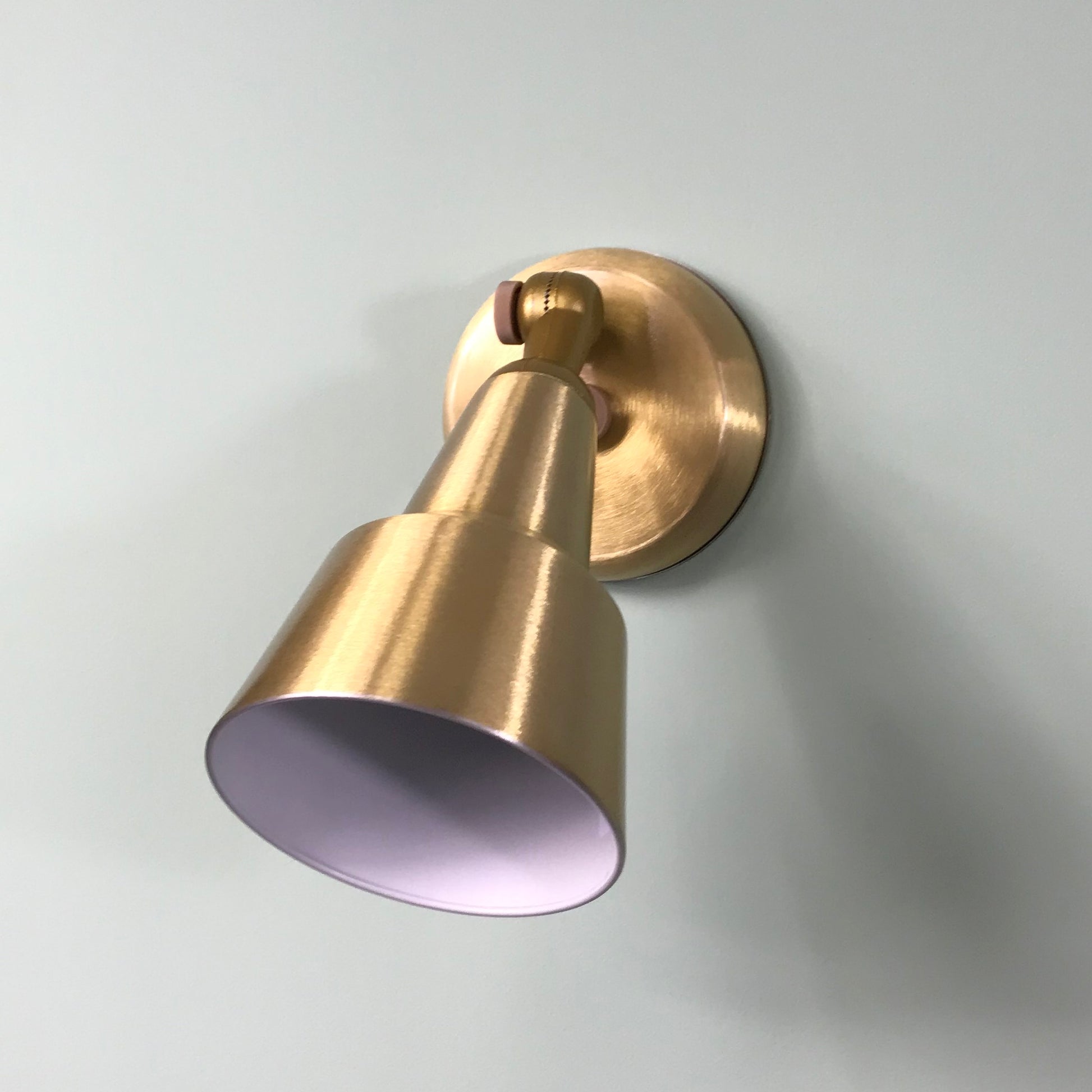 Remcraft 1055 Swedish Modern Exterior Sconce in Satin Brass