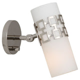 Parker Retro Adjustable Wall Sconce by Johnathan Adler in polished nickel