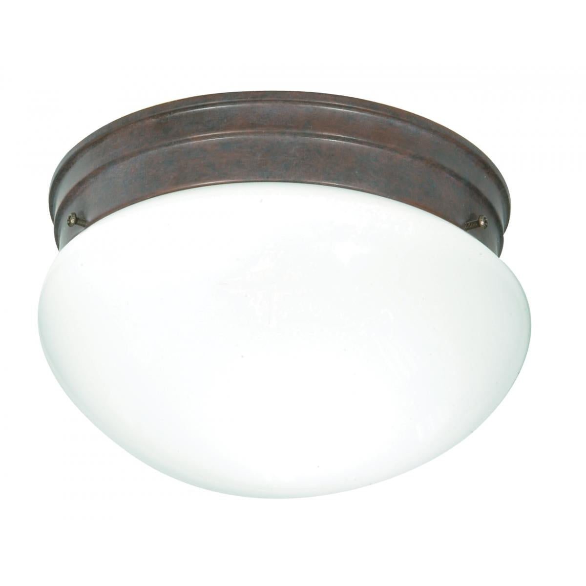 10" Mushroom Retro Glass Flush Mount