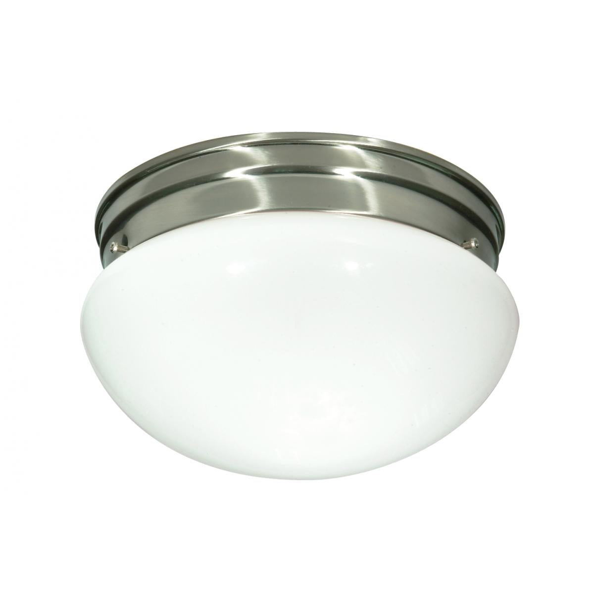 10" Mushroom Retro Glass Flush Mount