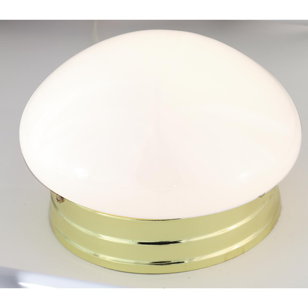 10" Mushroom Retro Glass Flush Mount