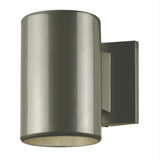 Modern Round Exterior Downlight Wall Sconce in Polished 